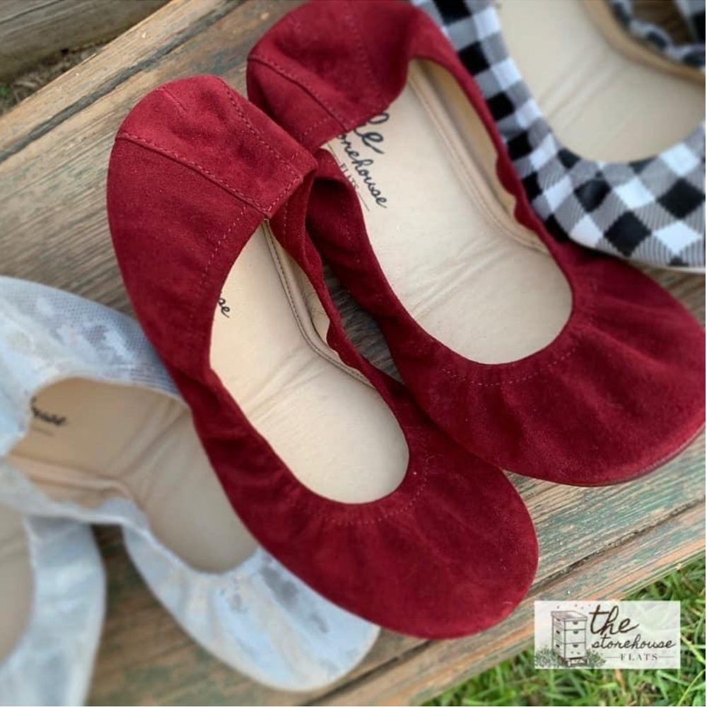 Storehouse Flats in a Wine Suede